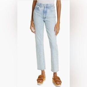 Veronica Beard Light Blue Straight Leg Jeans